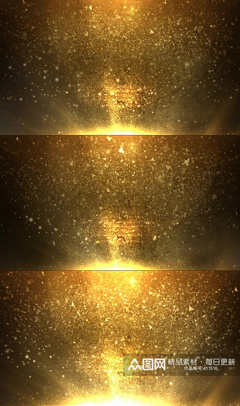 金色炫酷粒子背景视频素材