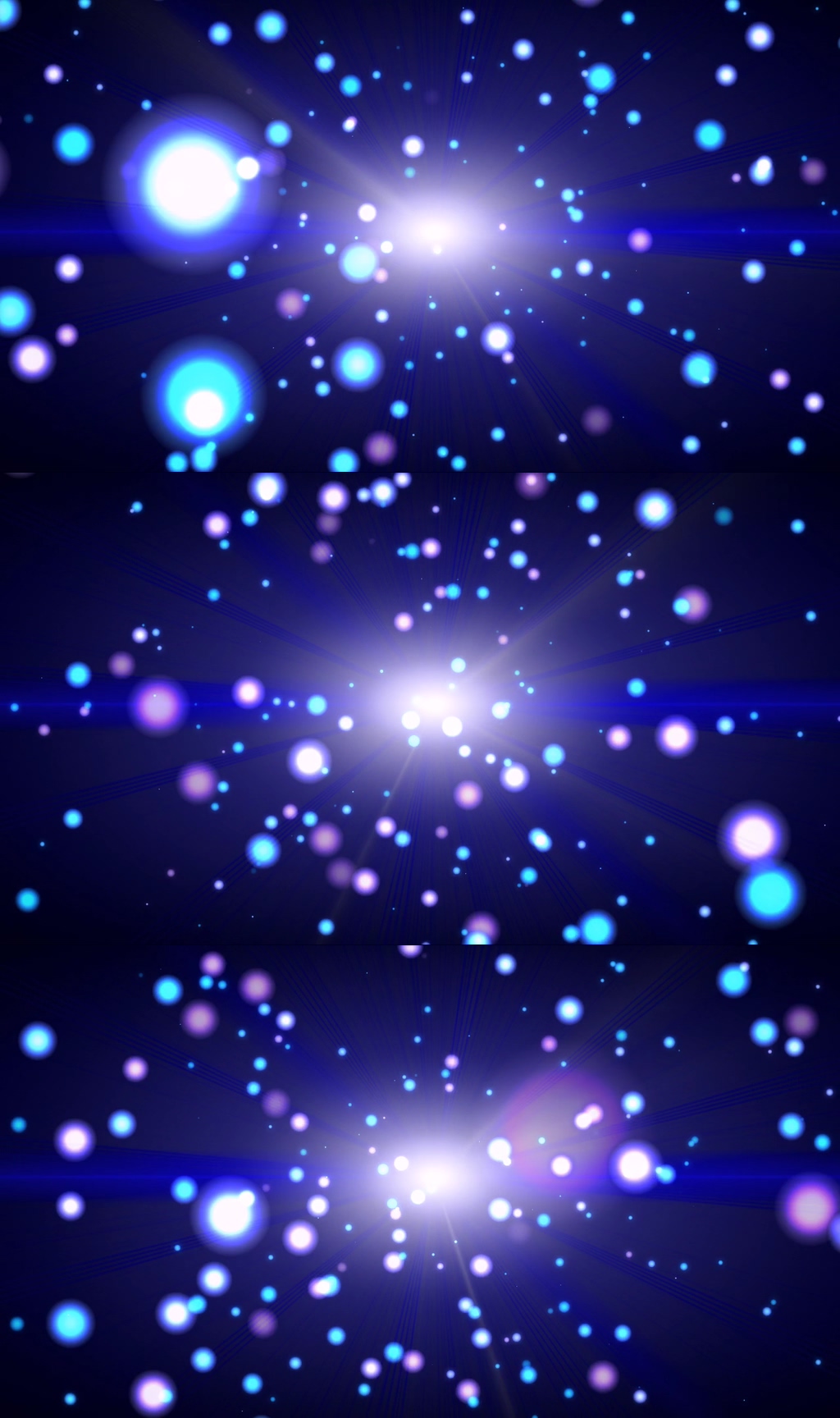 蓝色星空光点闪烁粒子视频模板下载