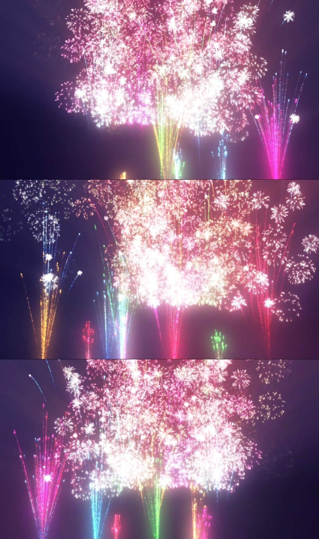 粉红色浪漫烟花婚礼庆祝素材