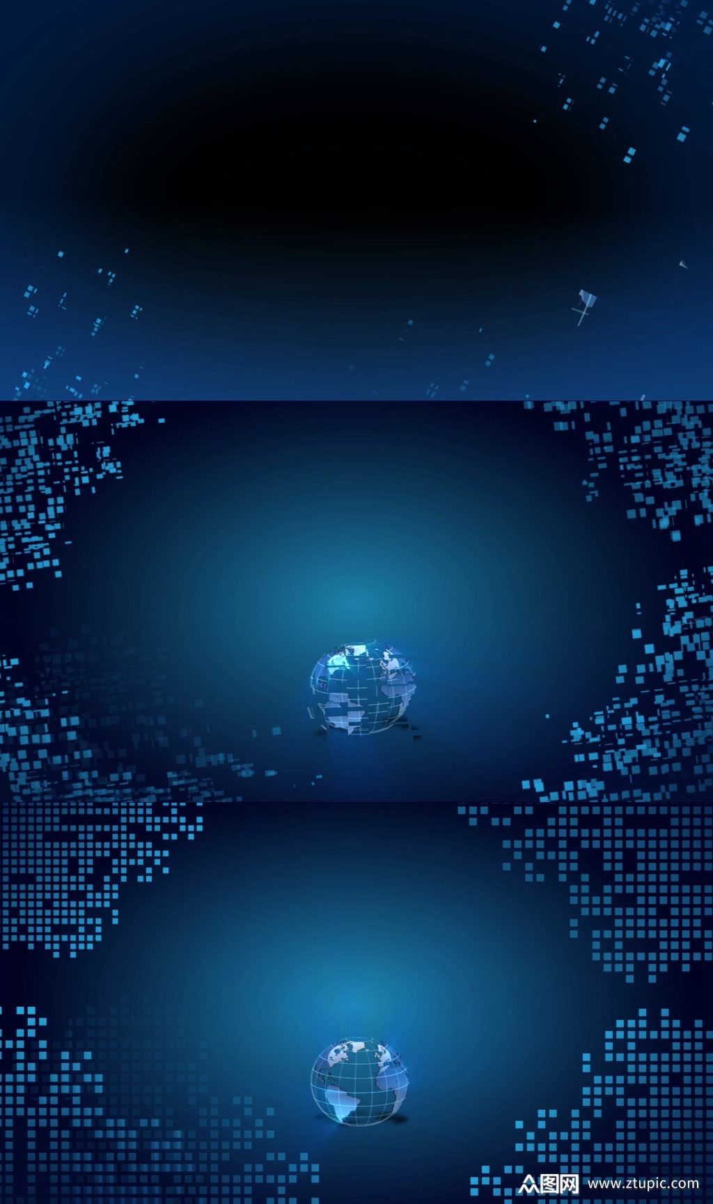 科技新闻联播新闻片头视频素材