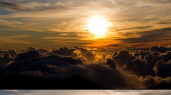 实拍日出晨光日落夕阳-众图网