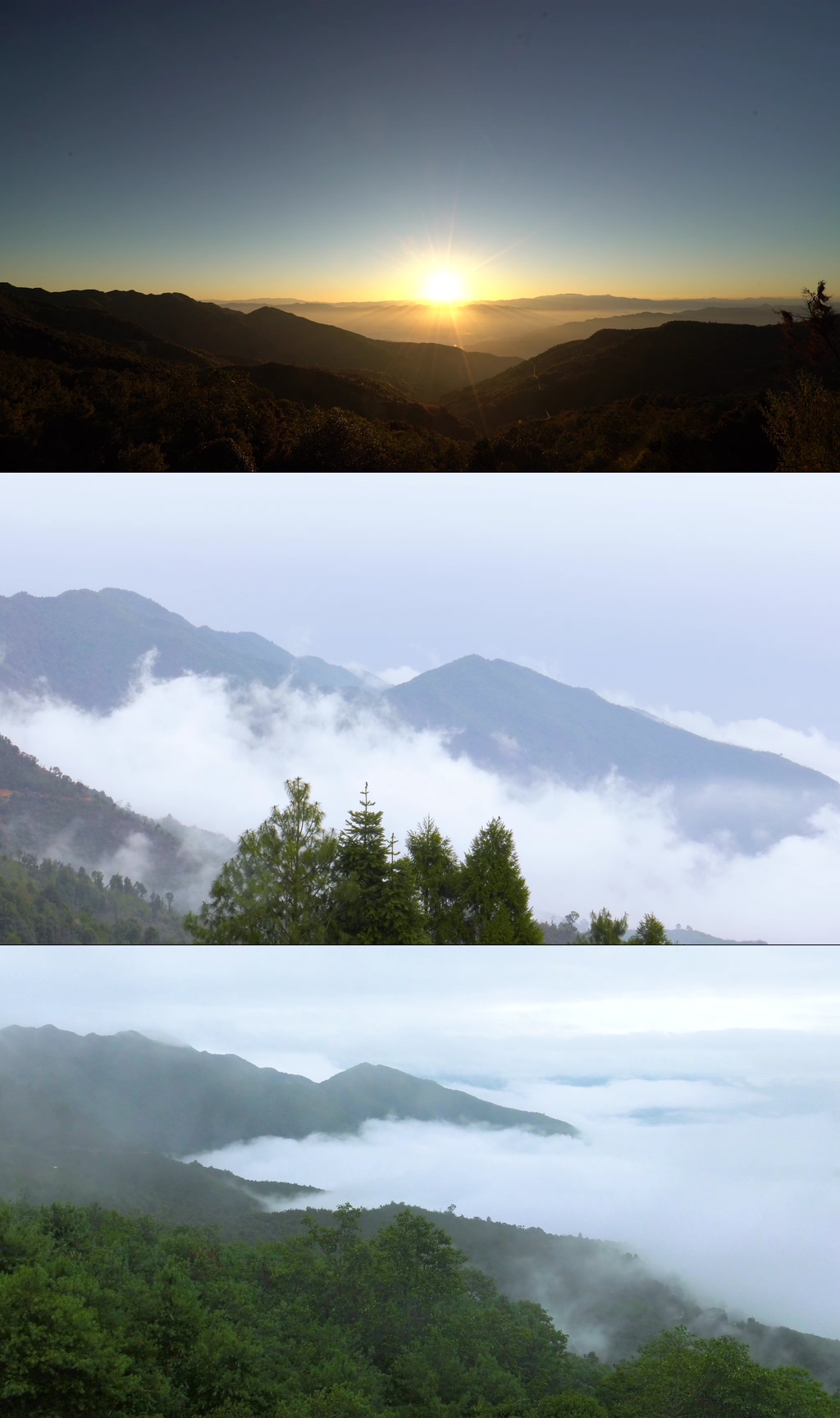 实拍日出晨光日落夕阳素材