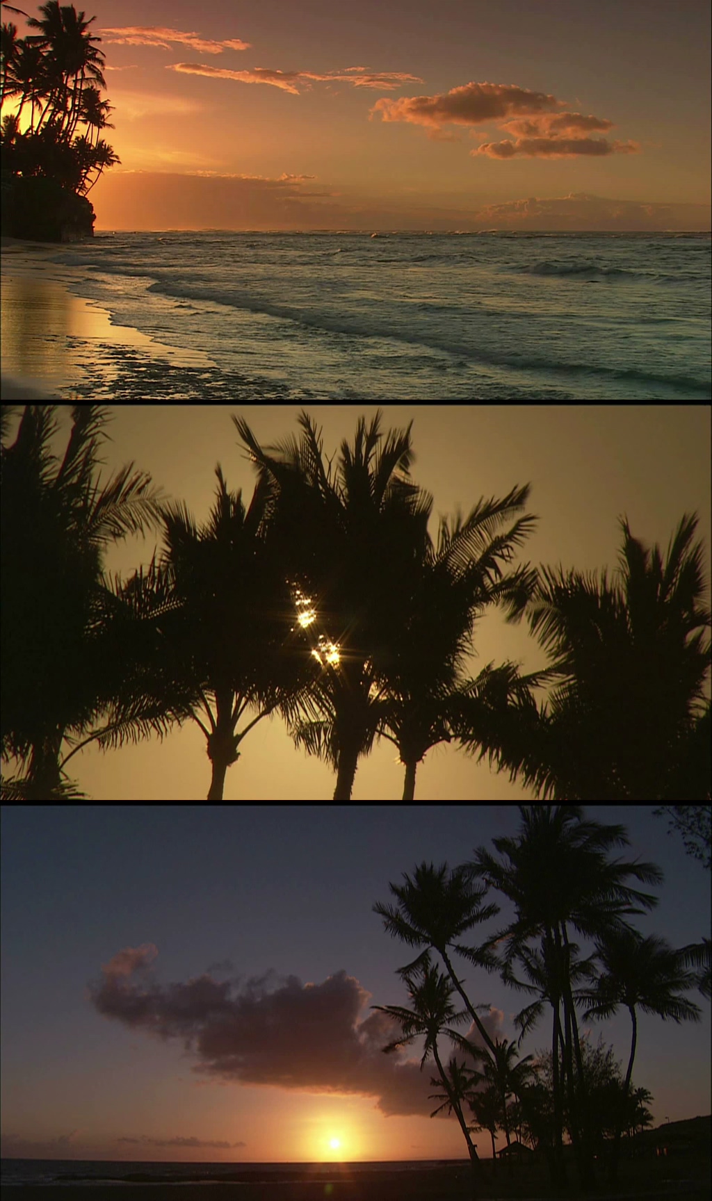实拍日出晨光日落夕阳海面素材