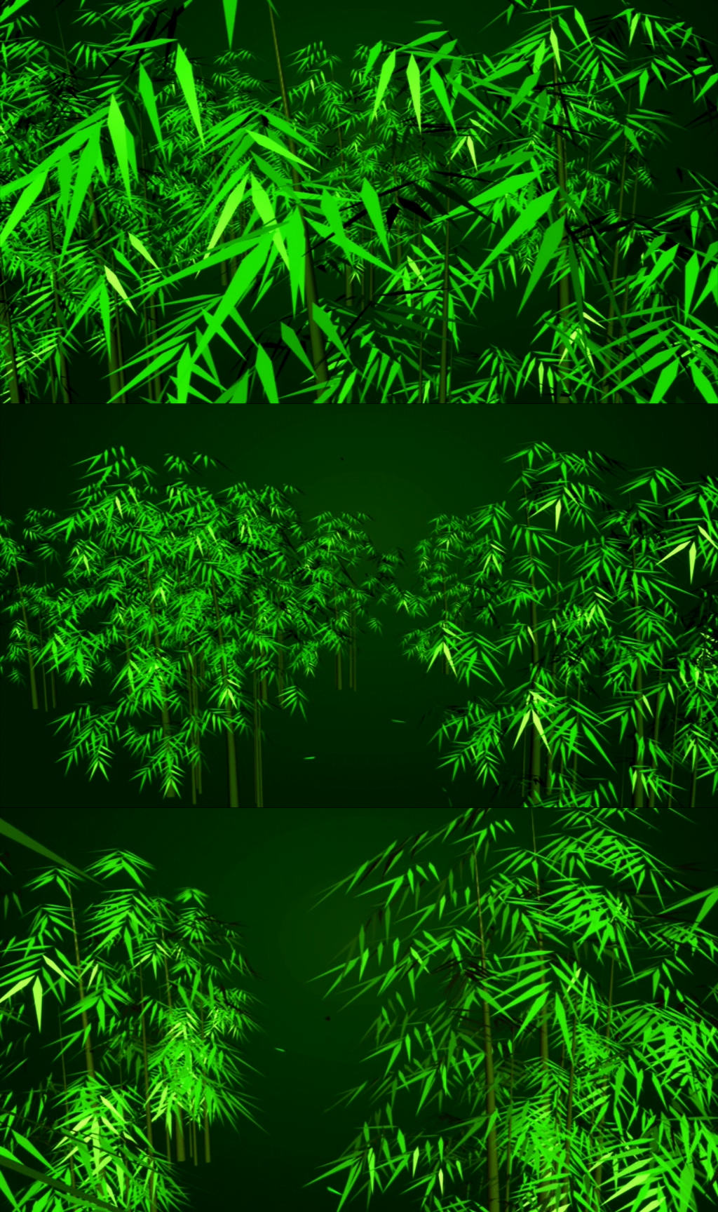 梦幻绿色生态森林实拍素材