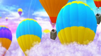 儿童卡通梦幻舞台背景-众图网