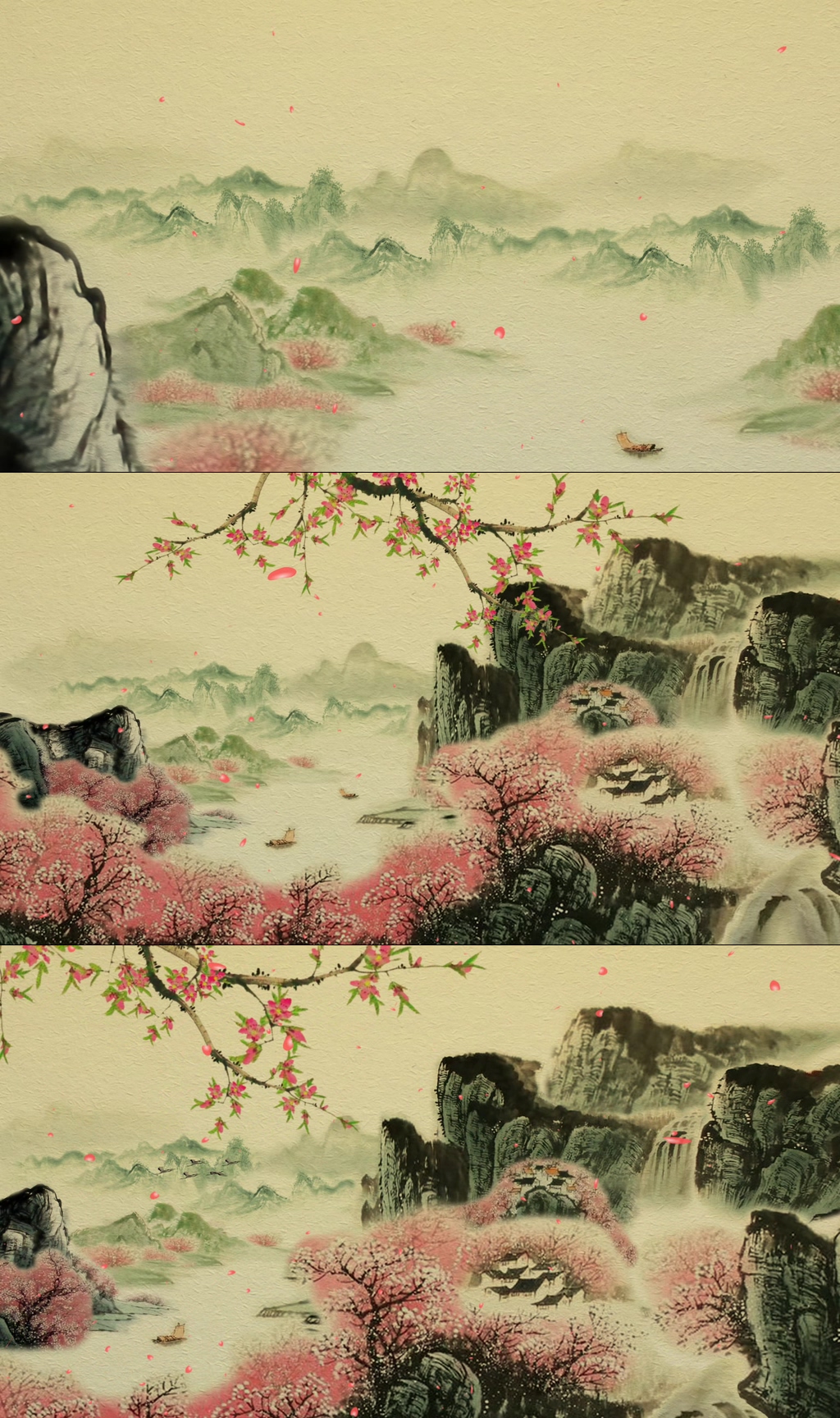 中国风水墨山水视频素材
