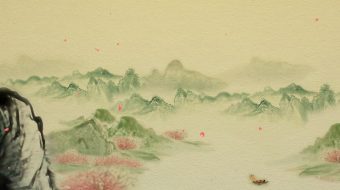 中国风水墨山水视频-众图网