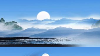 中国风水墨山水视频-众图网