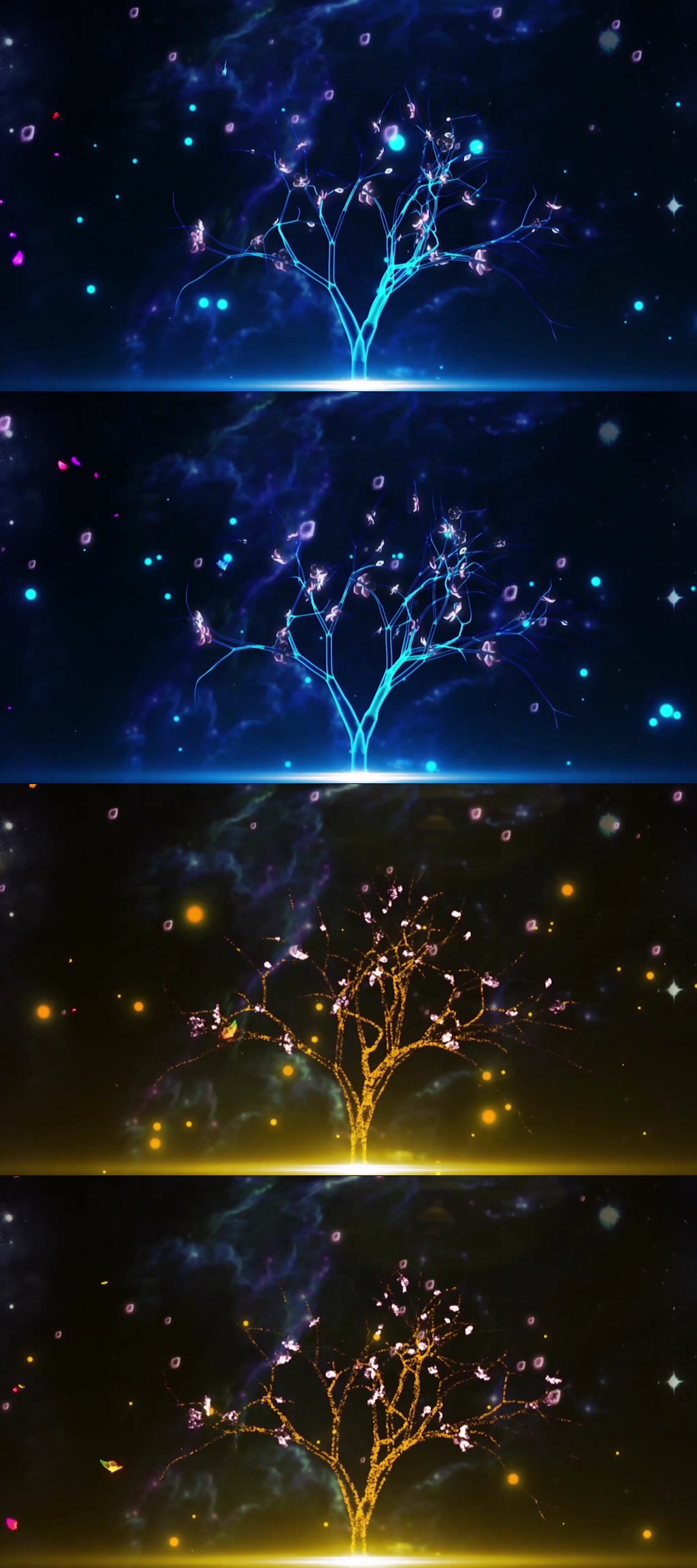 唯美浪漫绚丽舞台背景