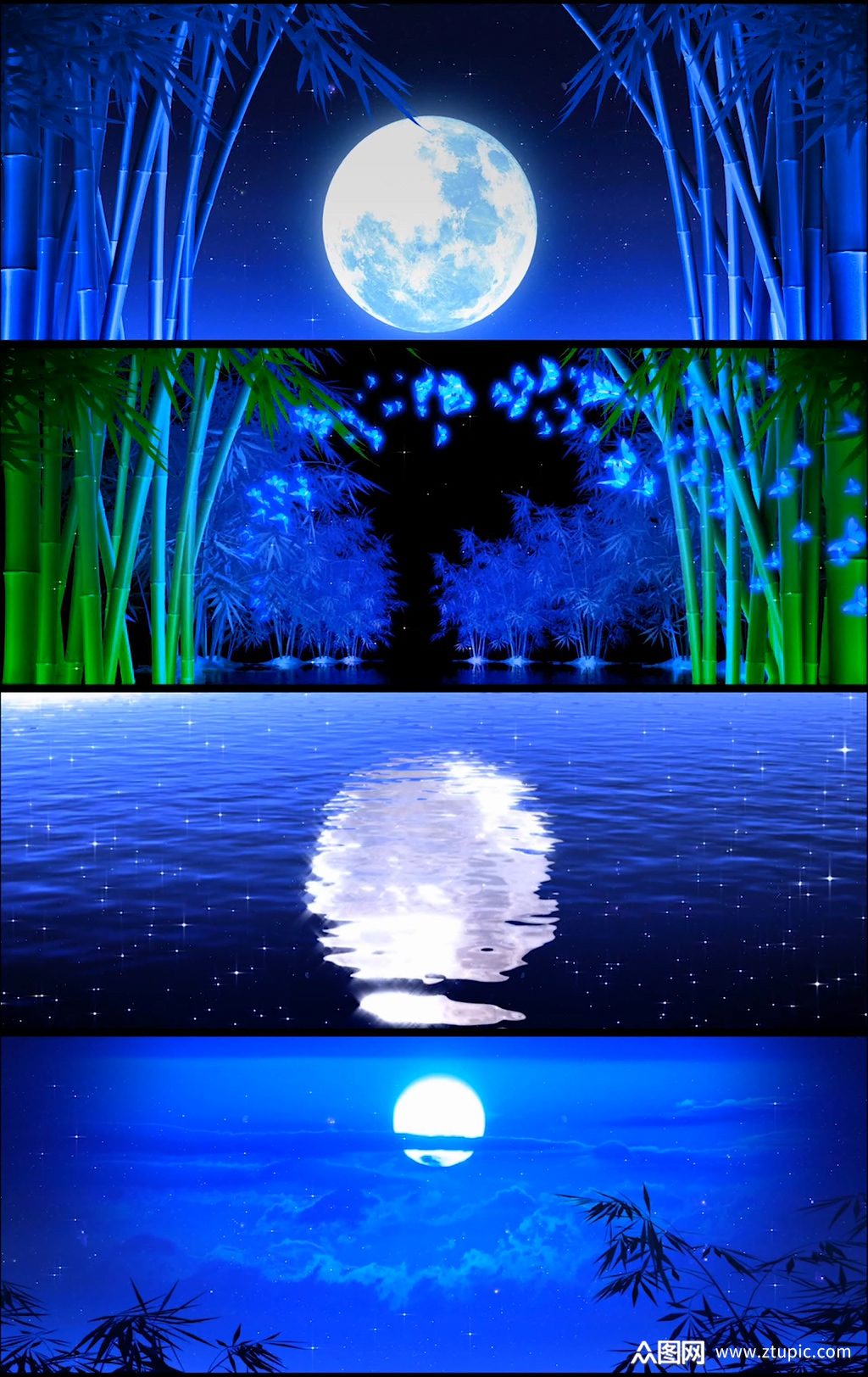 孔雀舞大气炫丽背景素材