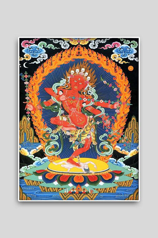 唐卡作明佛母佛像