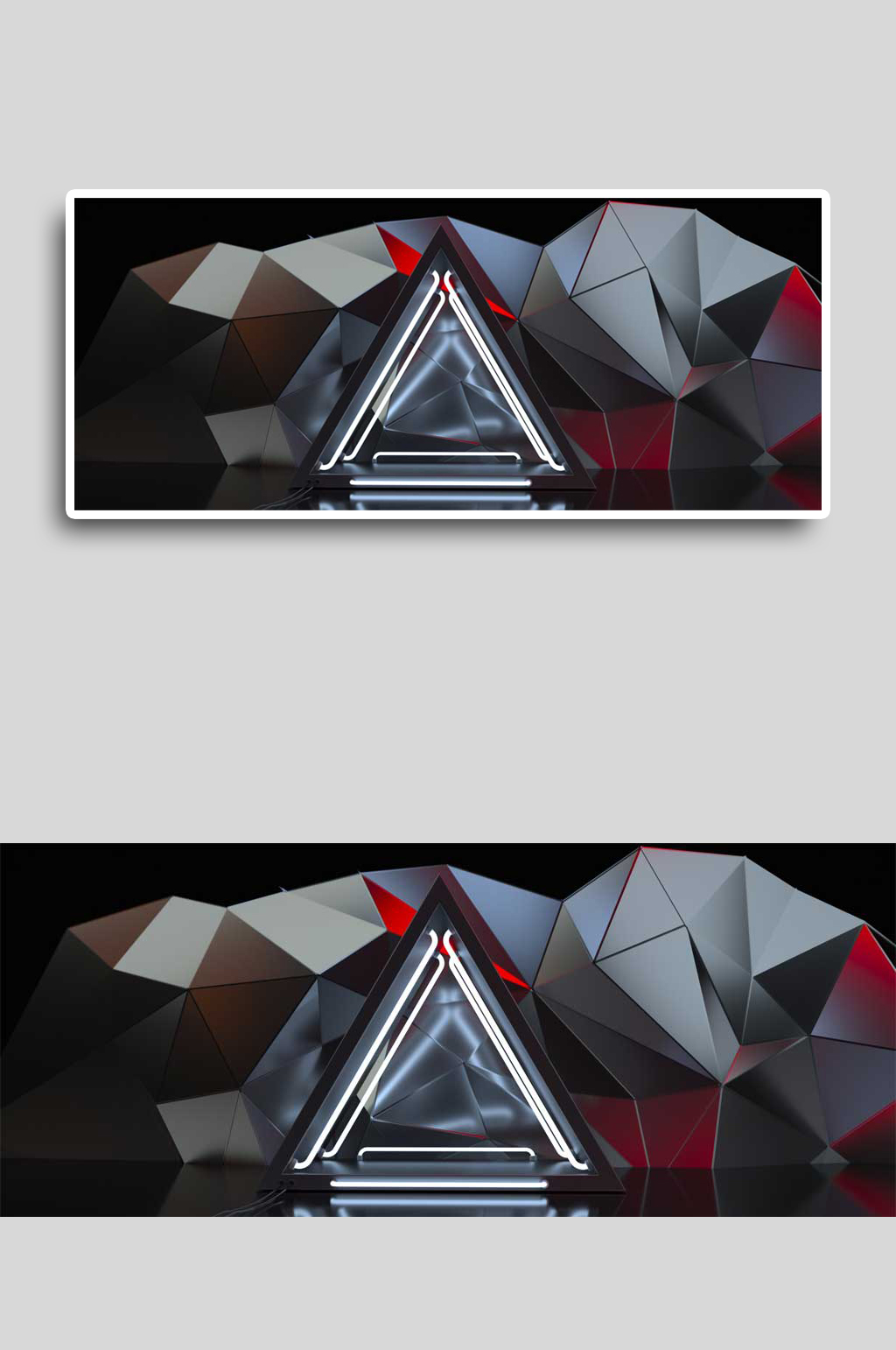 炫黑C4D双十一展台模型素材