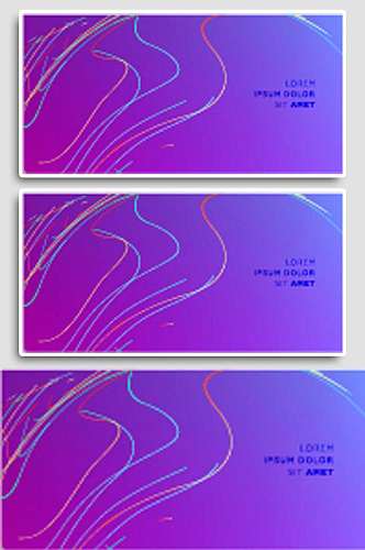 炫酷紫色粒子光效潮流流线液体背景