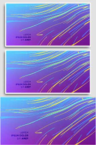 流线波纹炫酷紫色粒子光效潮流流线液体背景