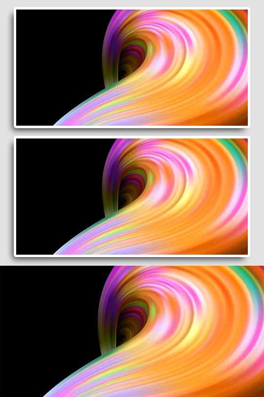 炫酷多彩流动液体粒子光效背景