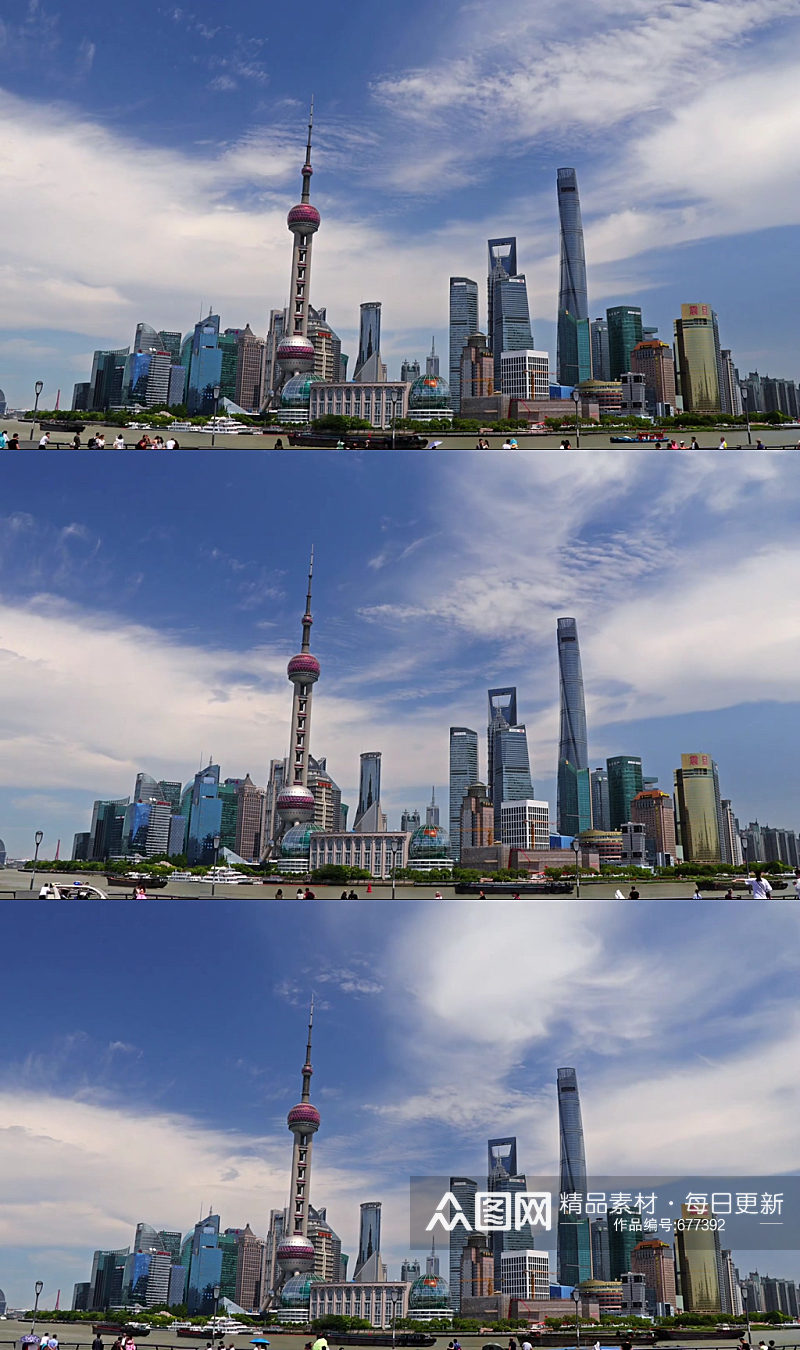 延时上海东方明珠视频素材