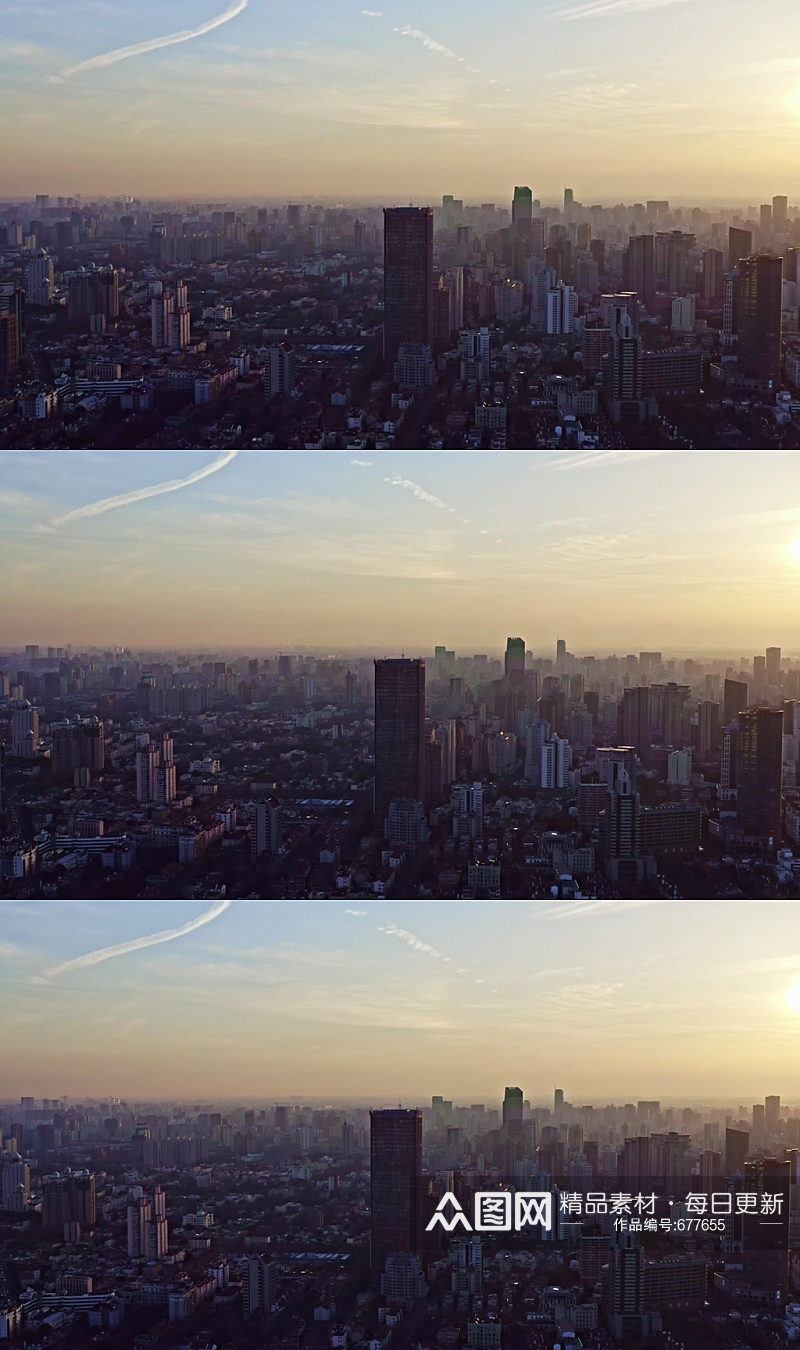 上海中山公园航拍视频素材