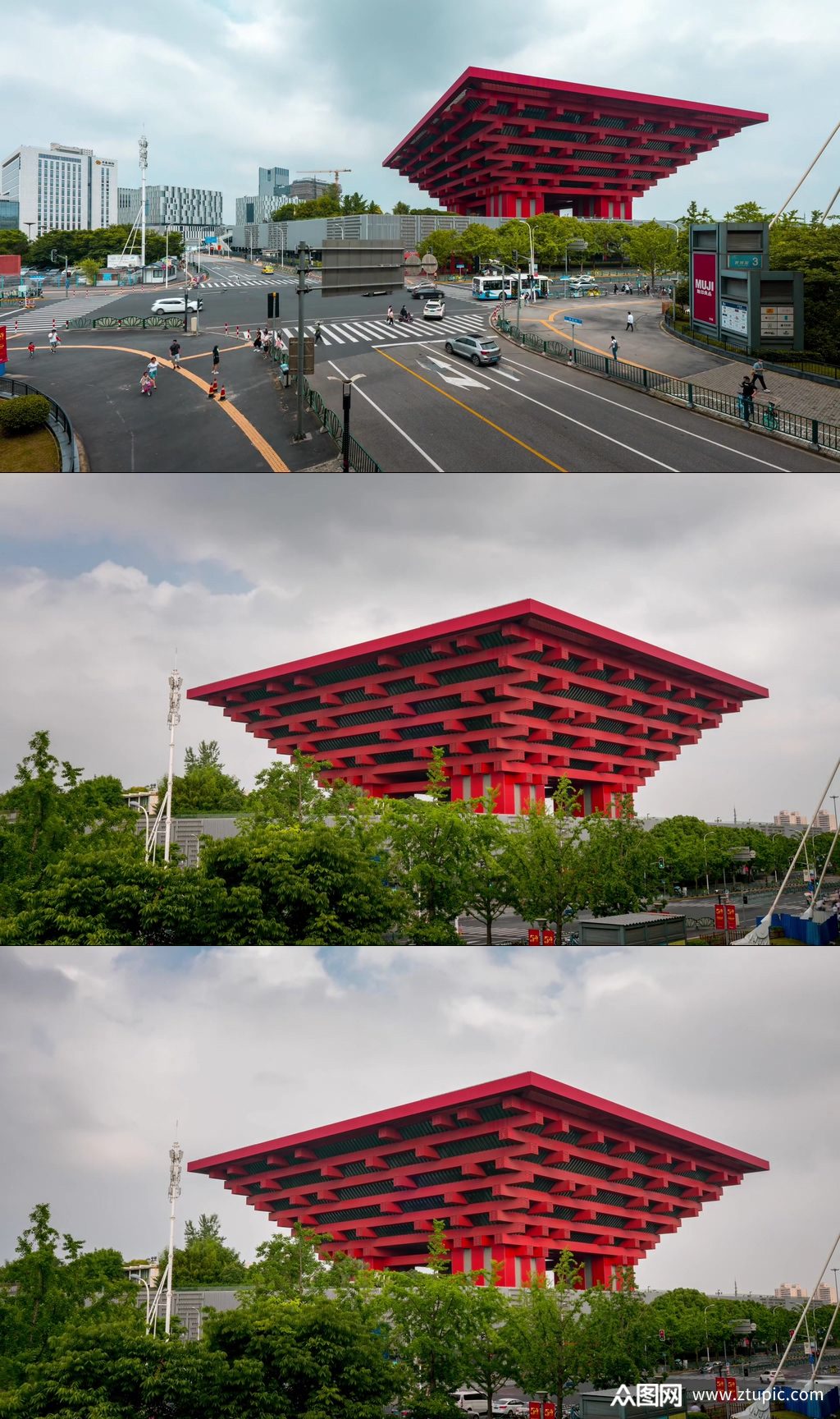 上海世博园航拍视频模板下载-编号677760-众图网