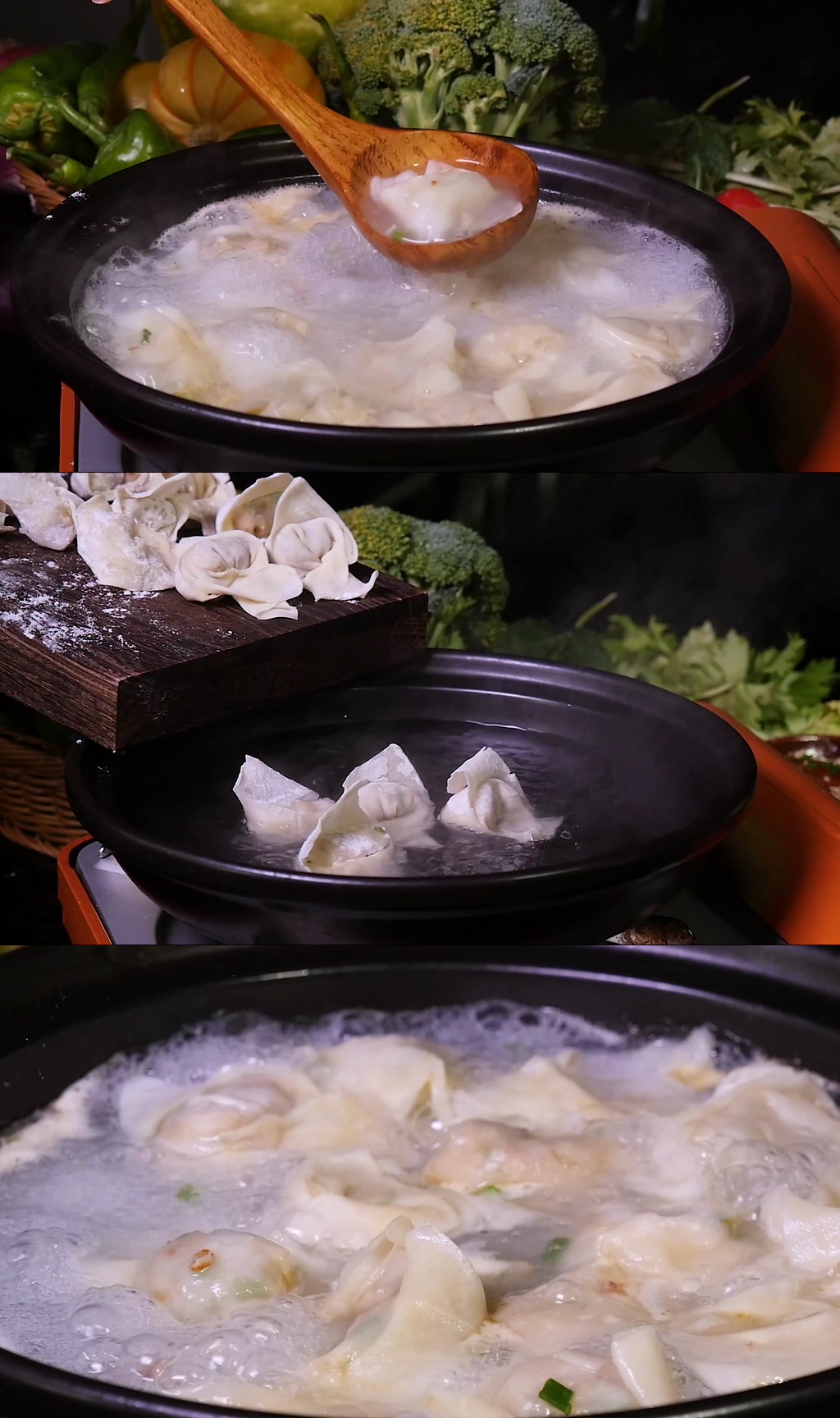 上海特色小馄饨美食素材