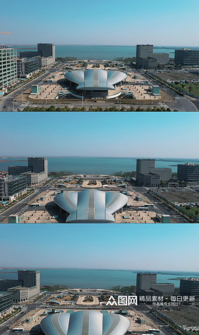 上海临港自贸区航拍视频素材