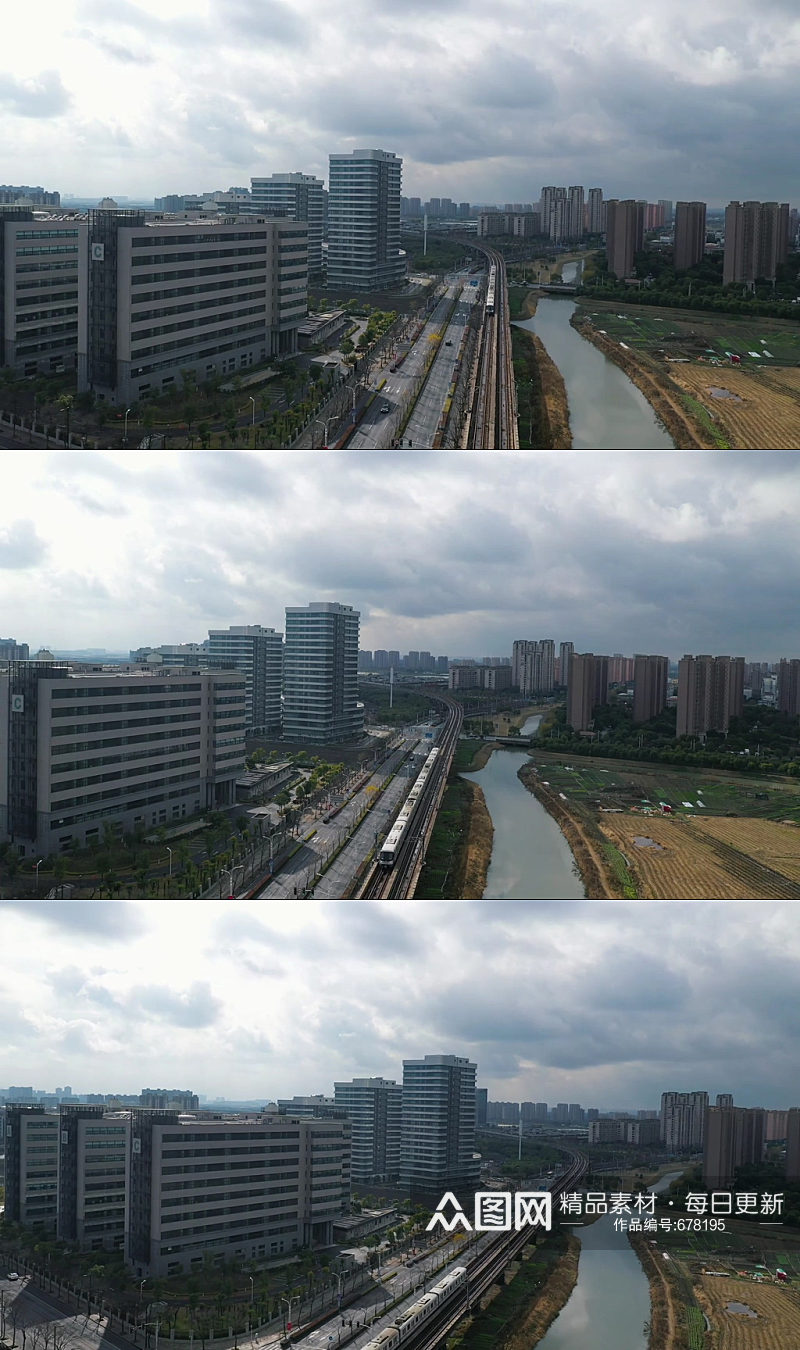 上海嘉定科创孵化园视频素材