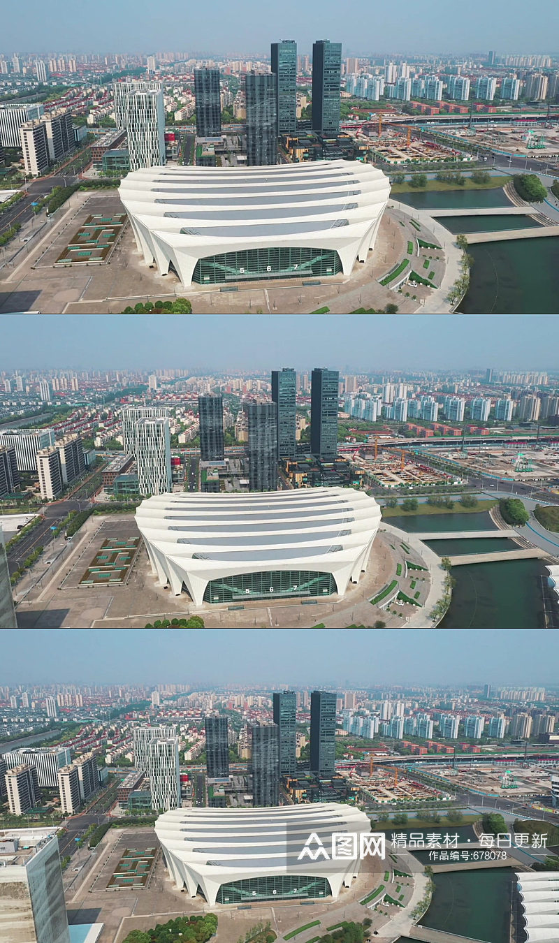 上海东方体育中心前滩商务区素材