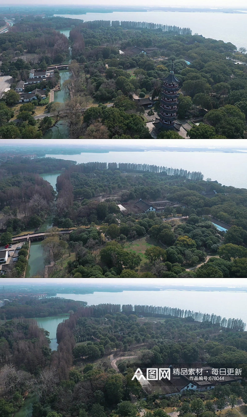 上海大观园生态绿色城市视频素材