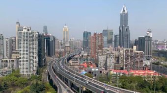 上海城市风光与城市交通延时视频-众图网