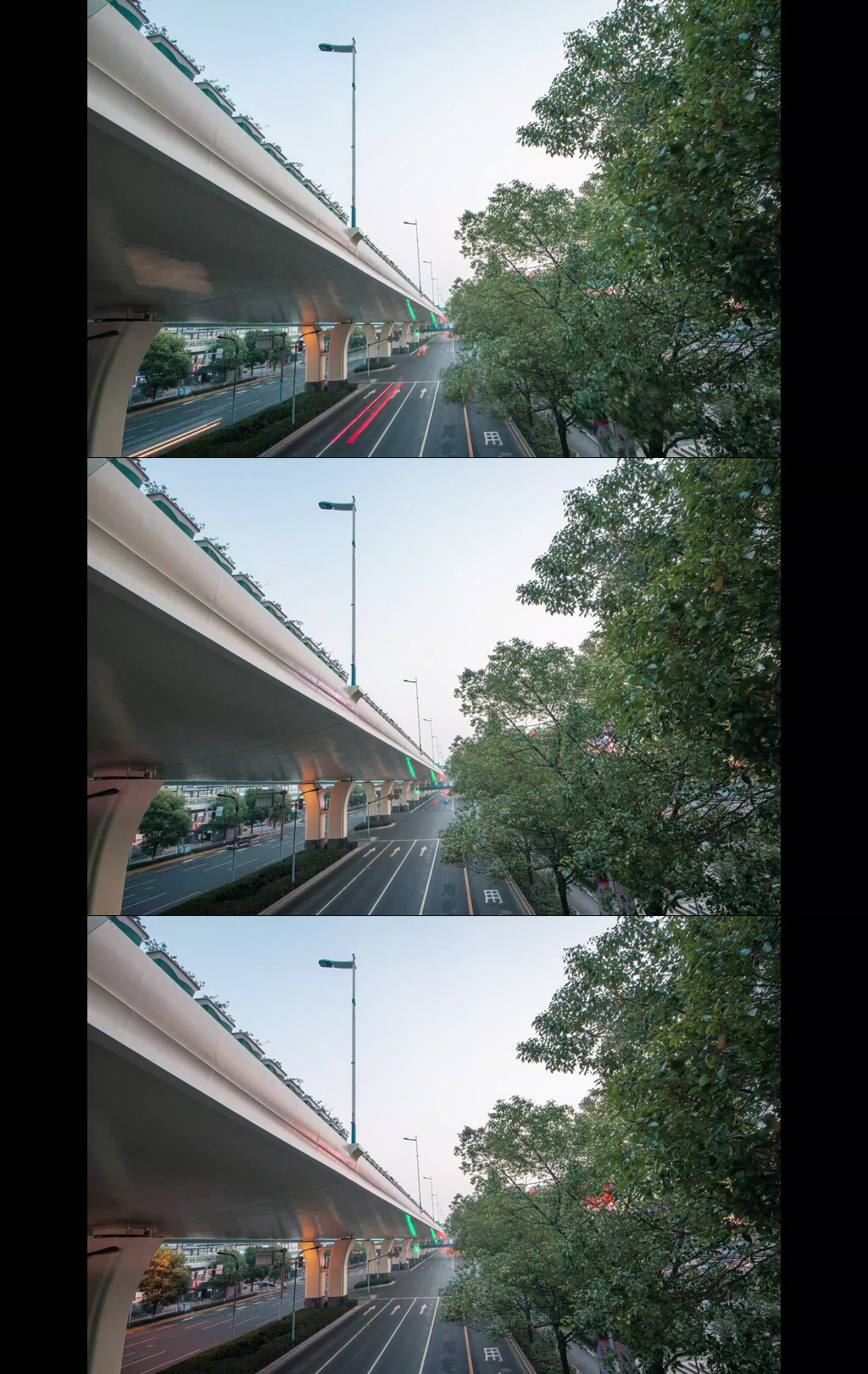 上海城市道路车流延时视频素材