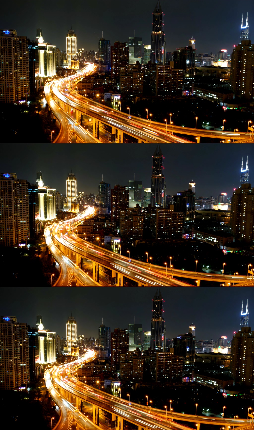 车流夜景视频素材 15秒图片