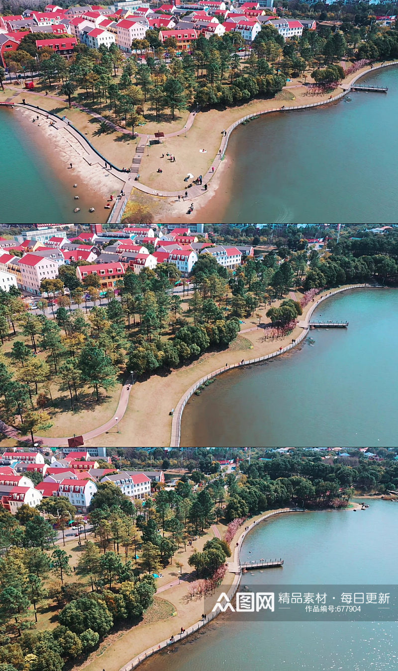 上海美兰湖度假区视频素材