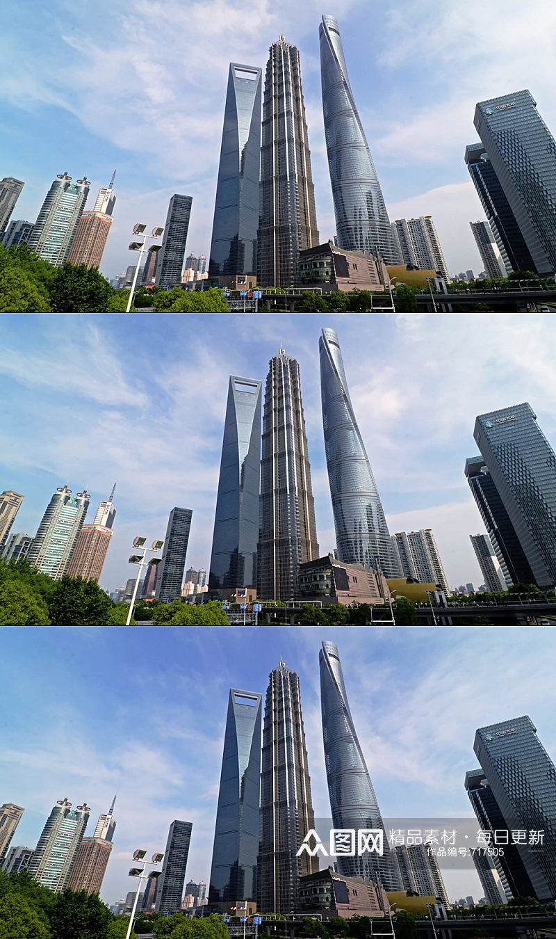 上海陆家嘴金融中心视频素材