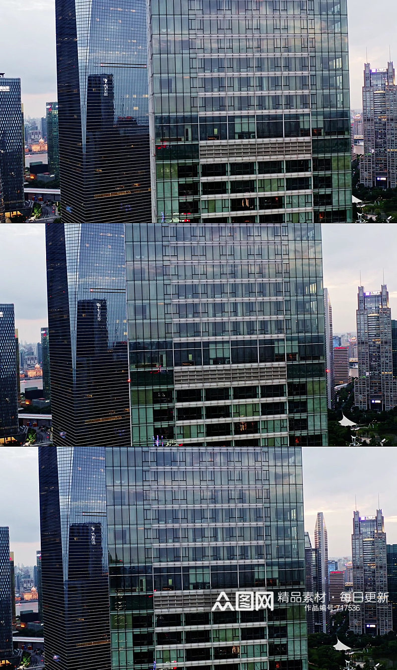 航拍建筑大楼视频素材素材