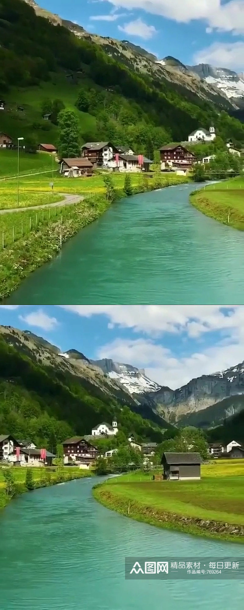 绿色生态农村大自然风光风景自媒体实拍素材