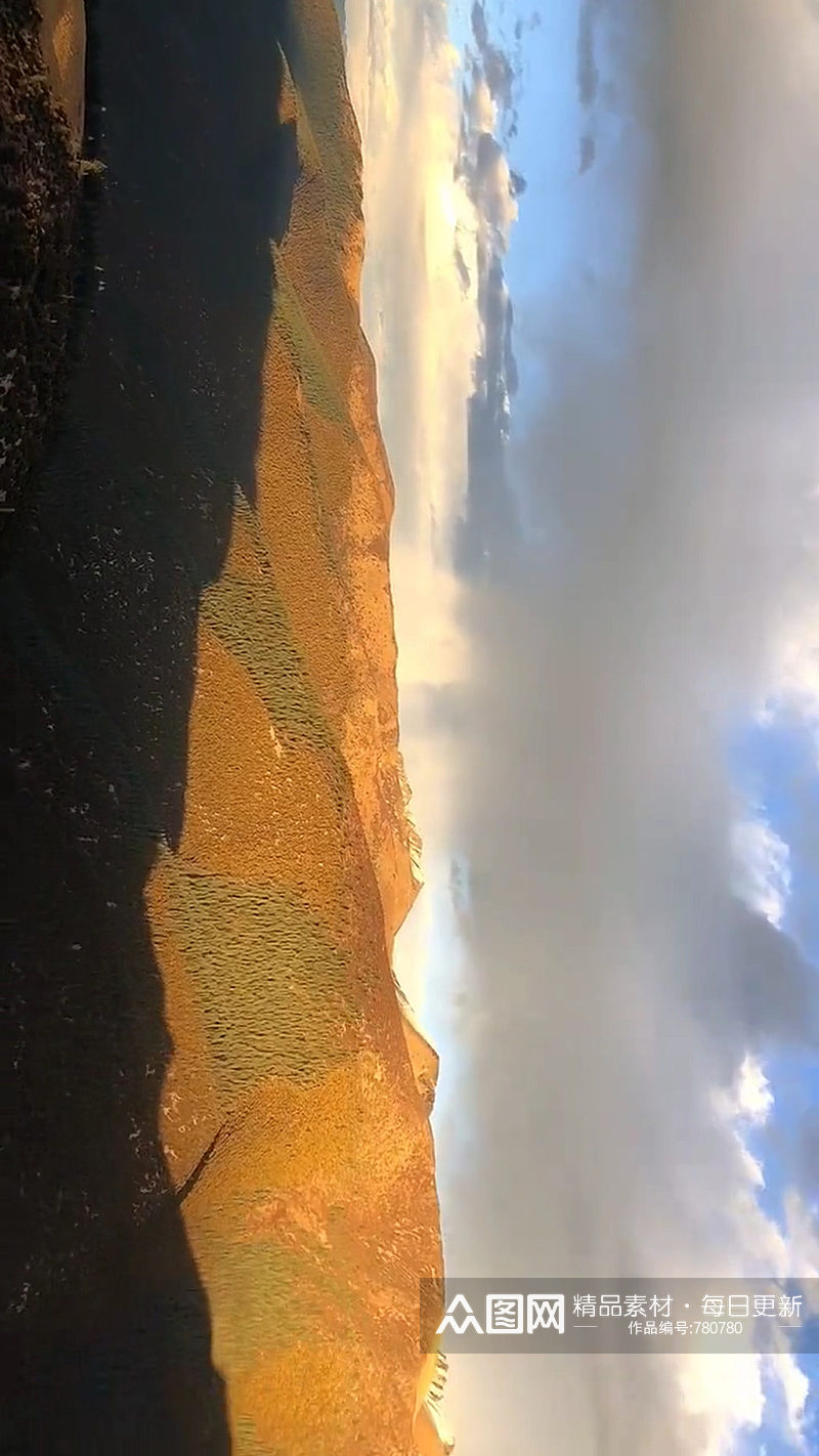 云海雪山大自然风光自媒体实拍素材