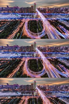 科技城市城市发展城市交通光束