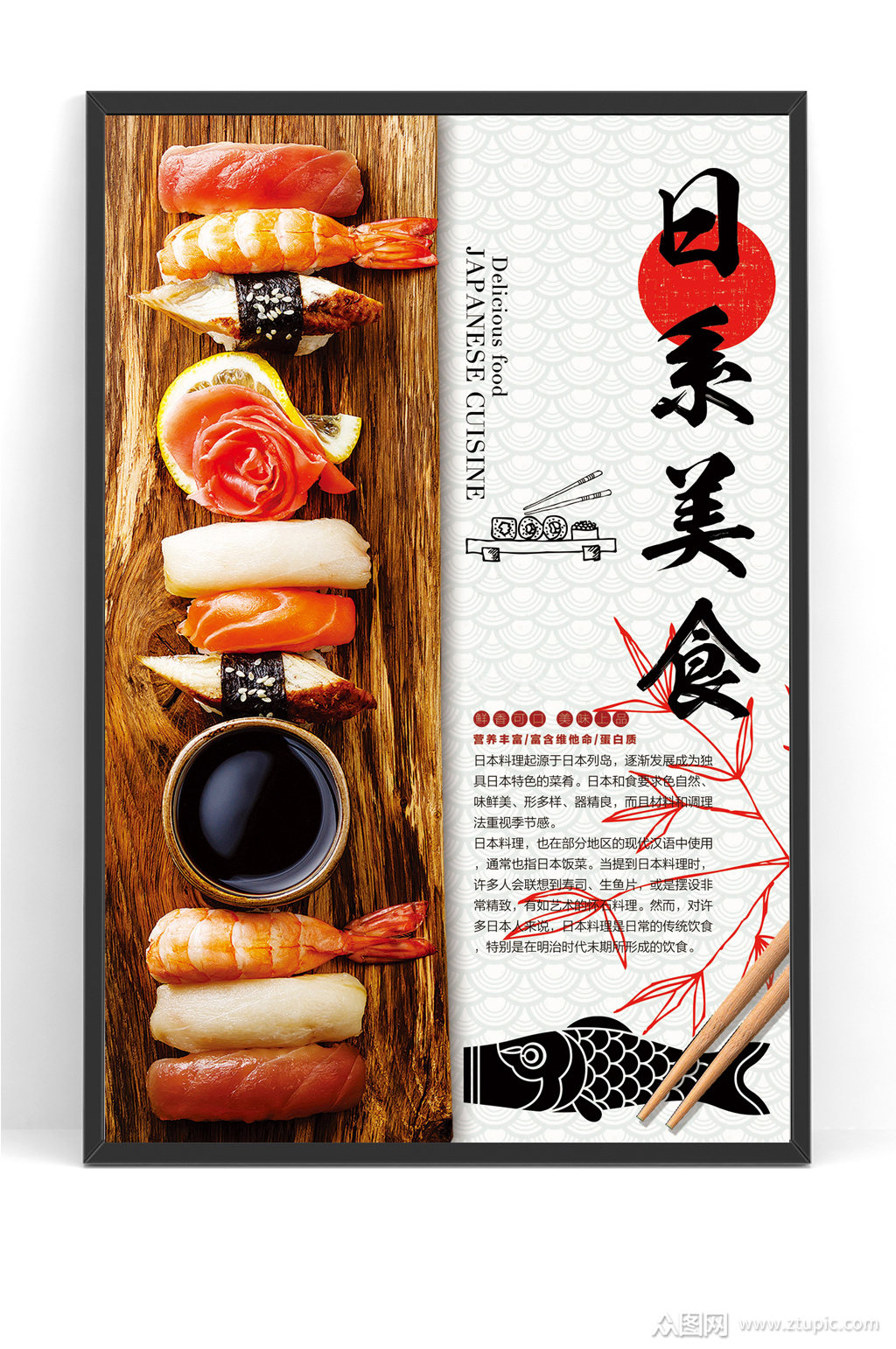 日系美食日本料理日式料理海报