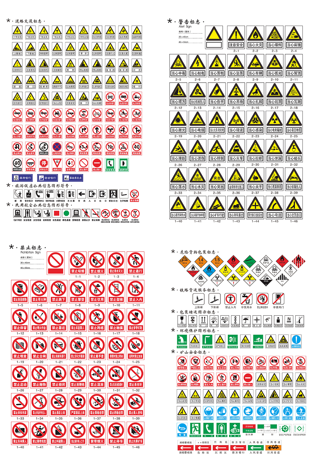 安全警告标识禁止标识素材