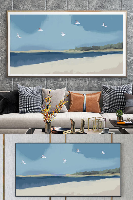 简洁大气现代装饰画