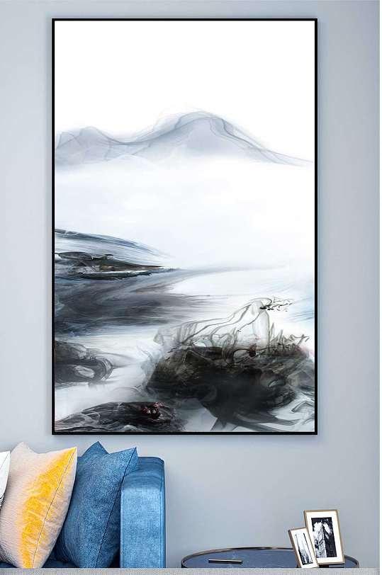 更多创意山水装饰画图片高清素材库模板大全