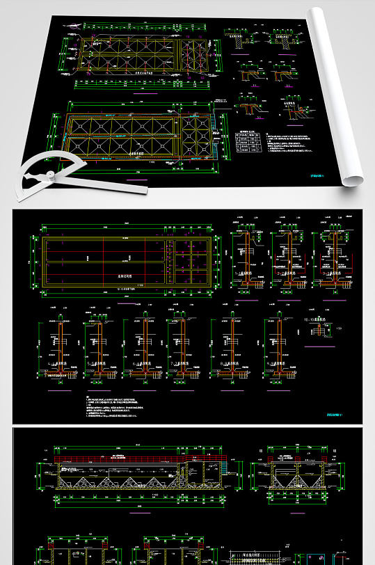 斜管沉淀池结构图-众图网