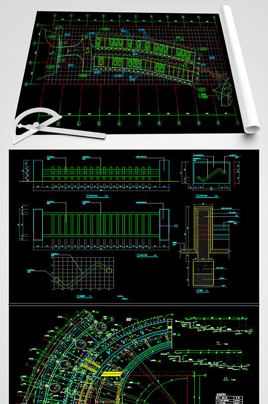 停车场地CAD图纸-众图网