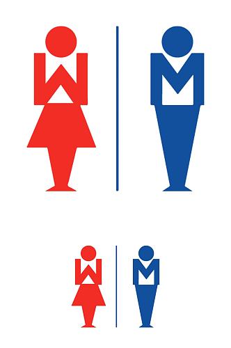男女厕所标志厕所标识