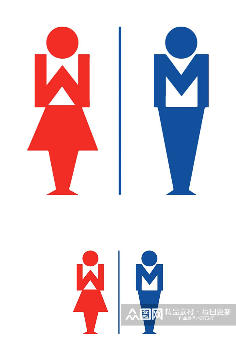 男女厕所标志厕所标识素材