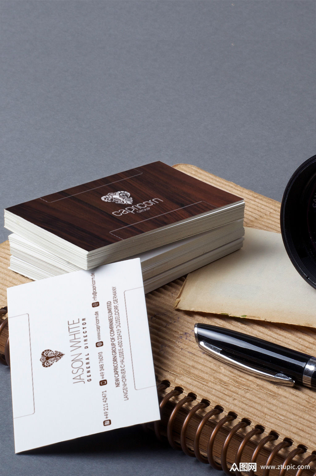 简洁大气英文名片模板下载-编号639331-众图网