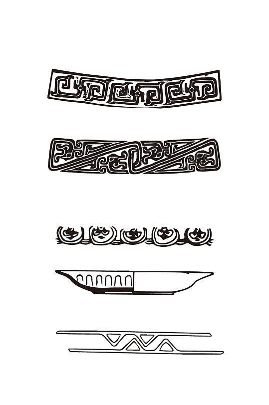 矢量图案仿古图案兽纹图案