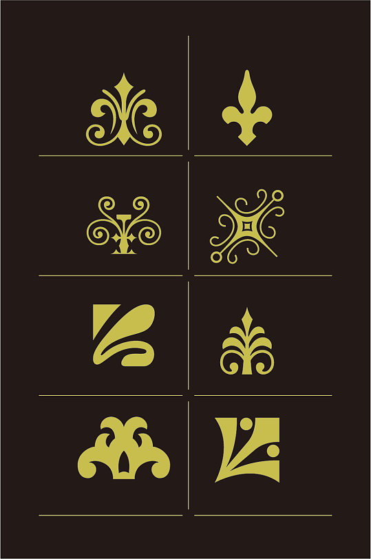 罗马花纹矢量边框