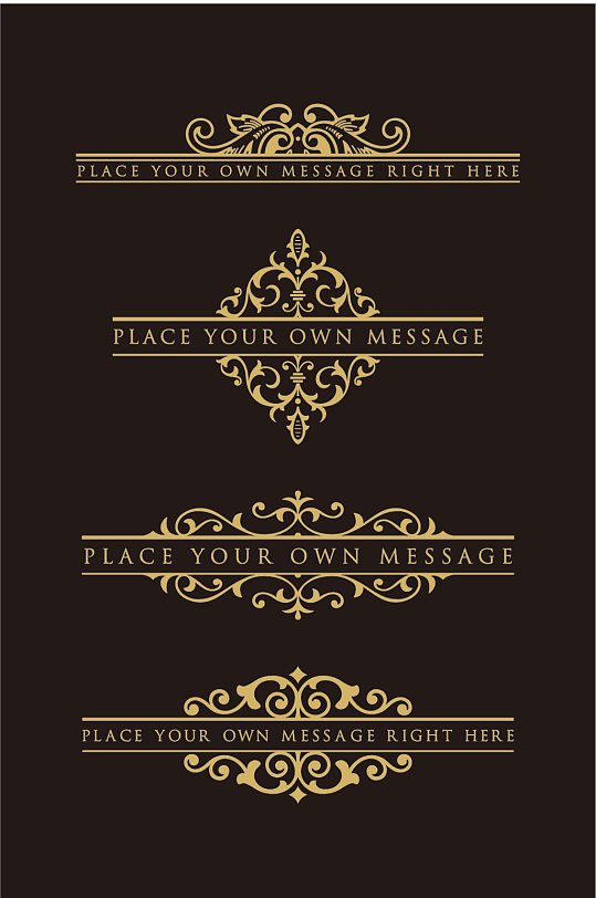 罗马花纹矢量素材