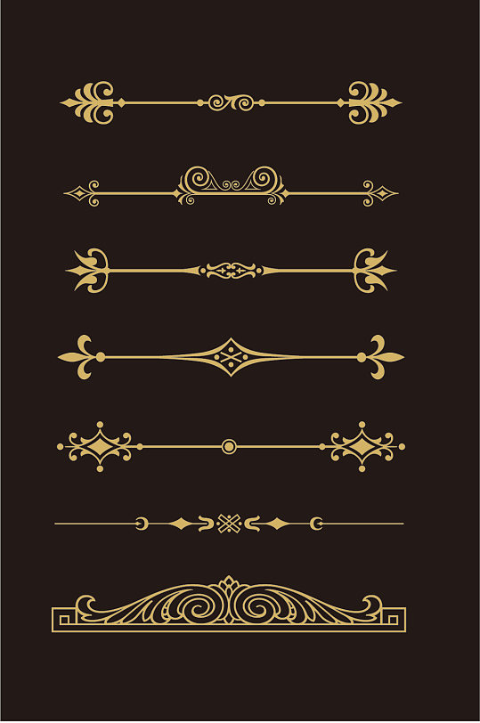 罗马花纹矢量边框