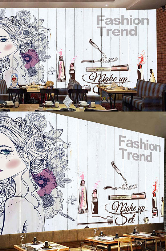 美容化妆壁纸素材-众图网